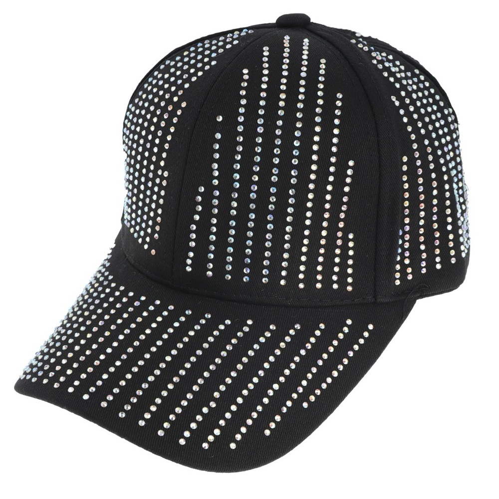 BLK Studded Baseball Bling Cap